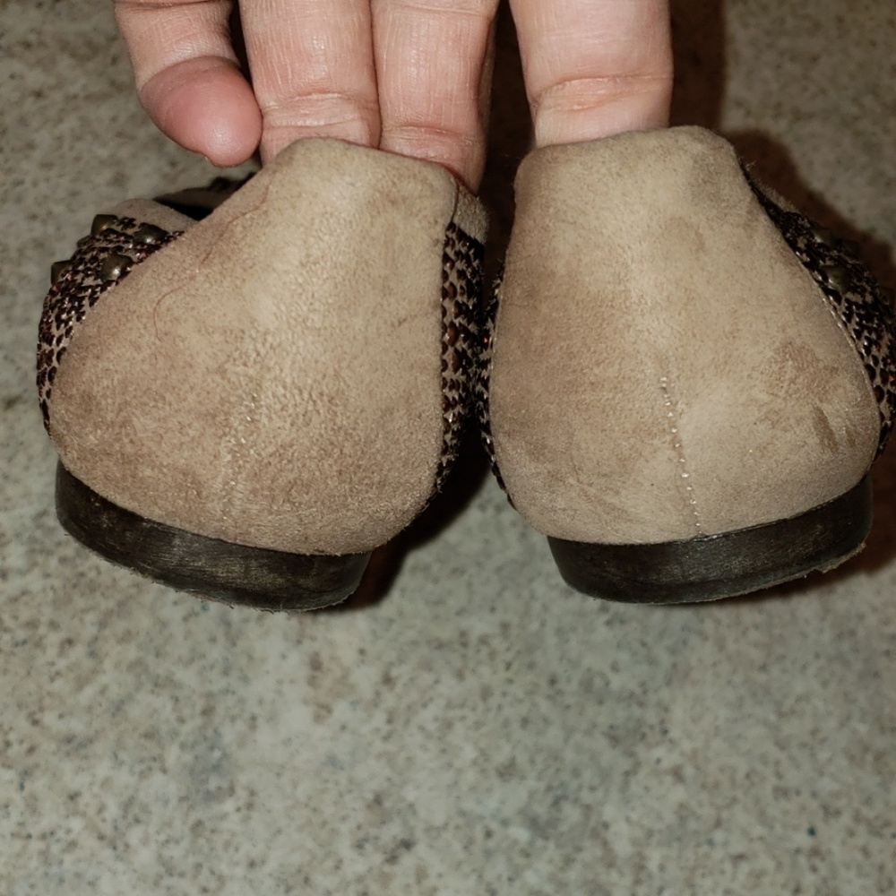 Stuart Weitzman Studded Tan Flats - image 4